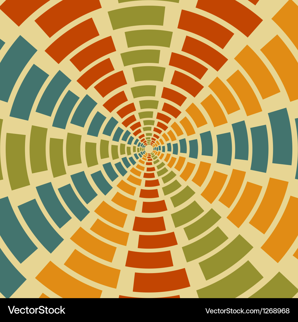 Retro Geometric Abstract Background Vector Image