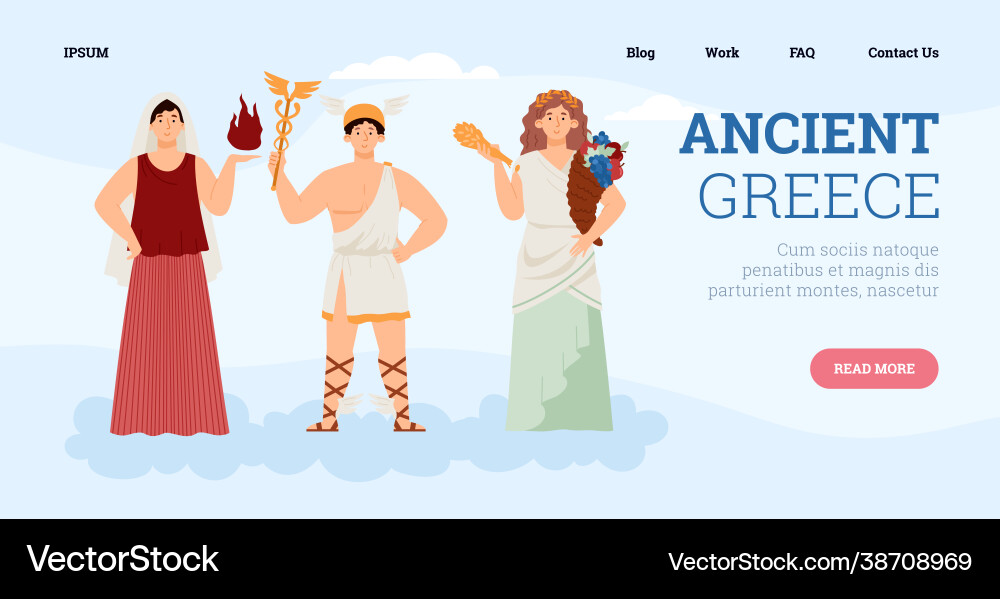 Olympian god and goddesses ancient greek mythology Olympian god and goddesses ancient greek mythology vector image