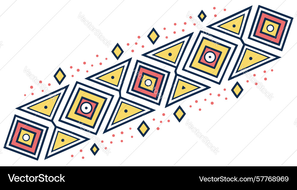 Runner on vibrant geometric pattern dynamic and vector image