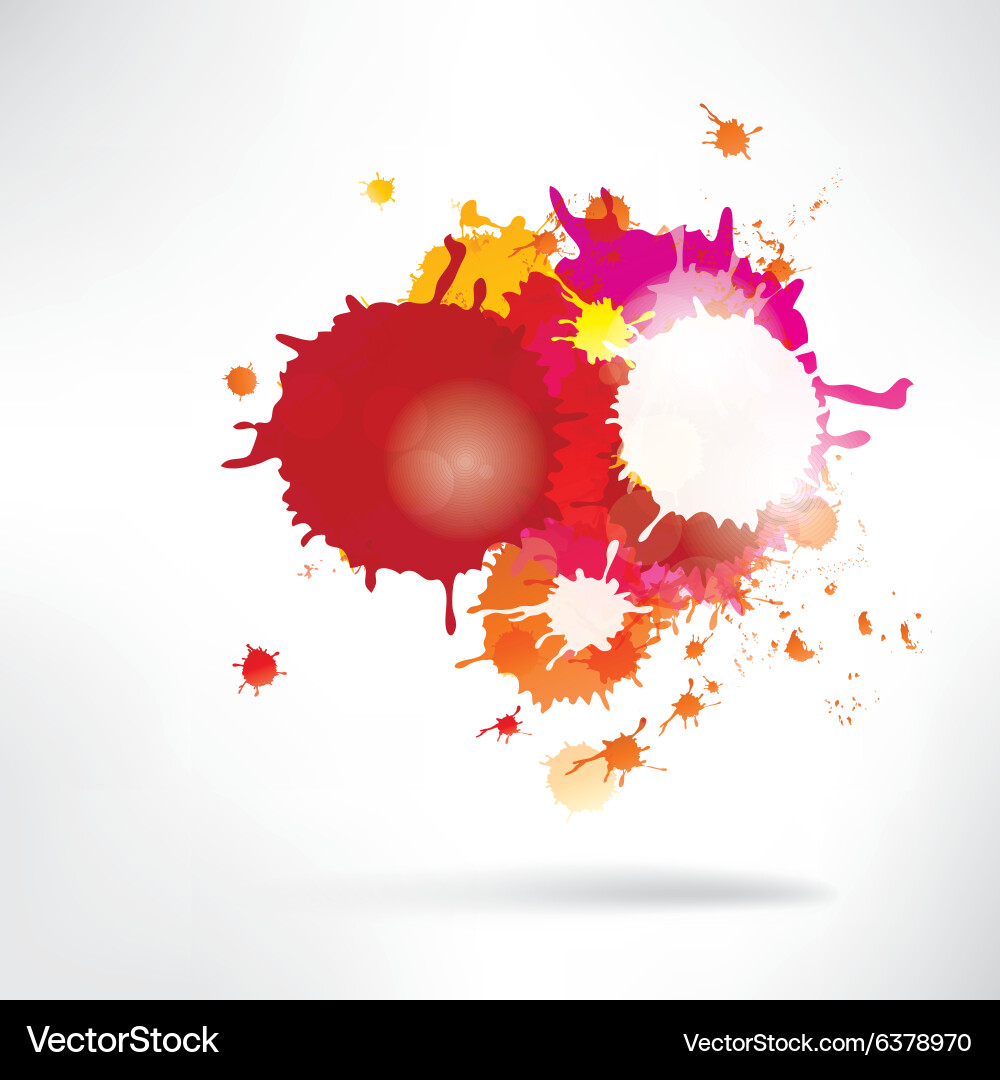 Abstract background with splash vector image