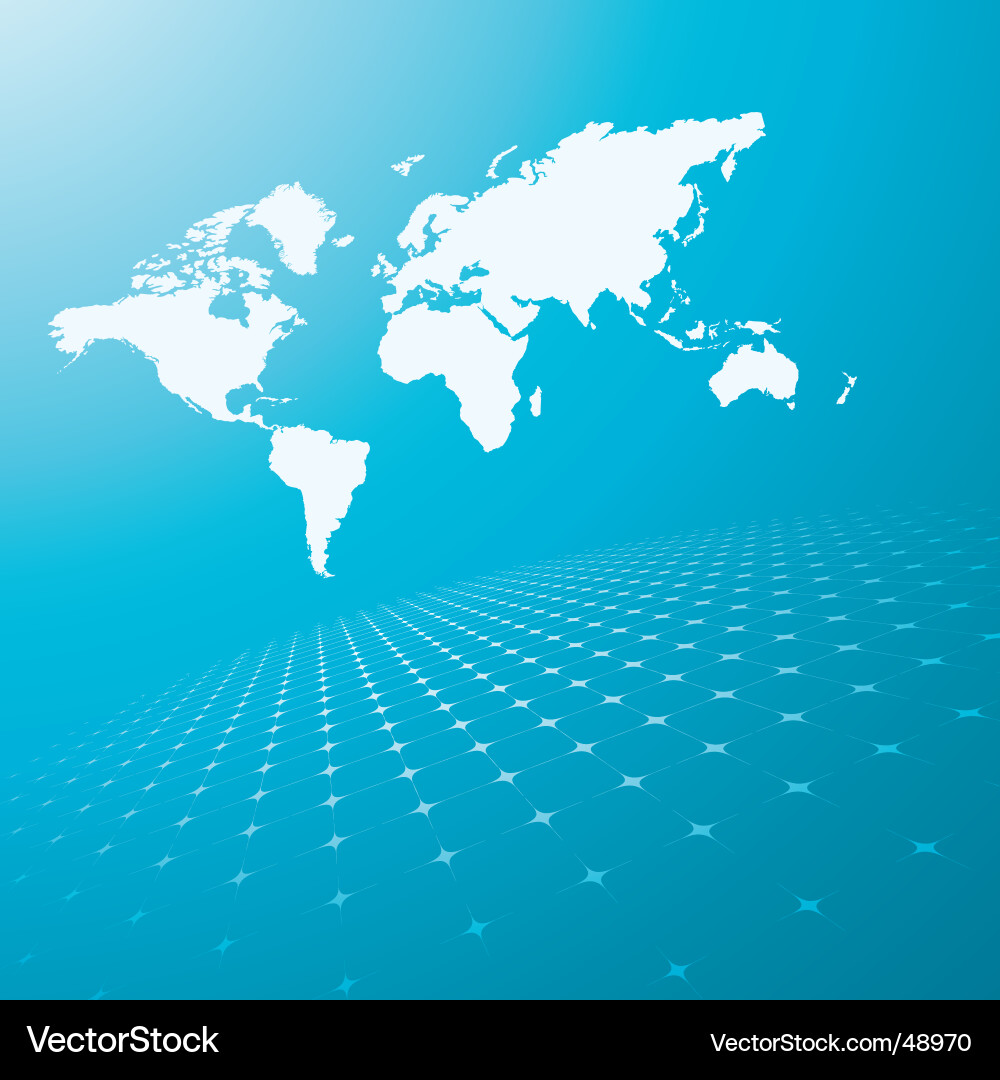Abstract World Map Background Vector Image