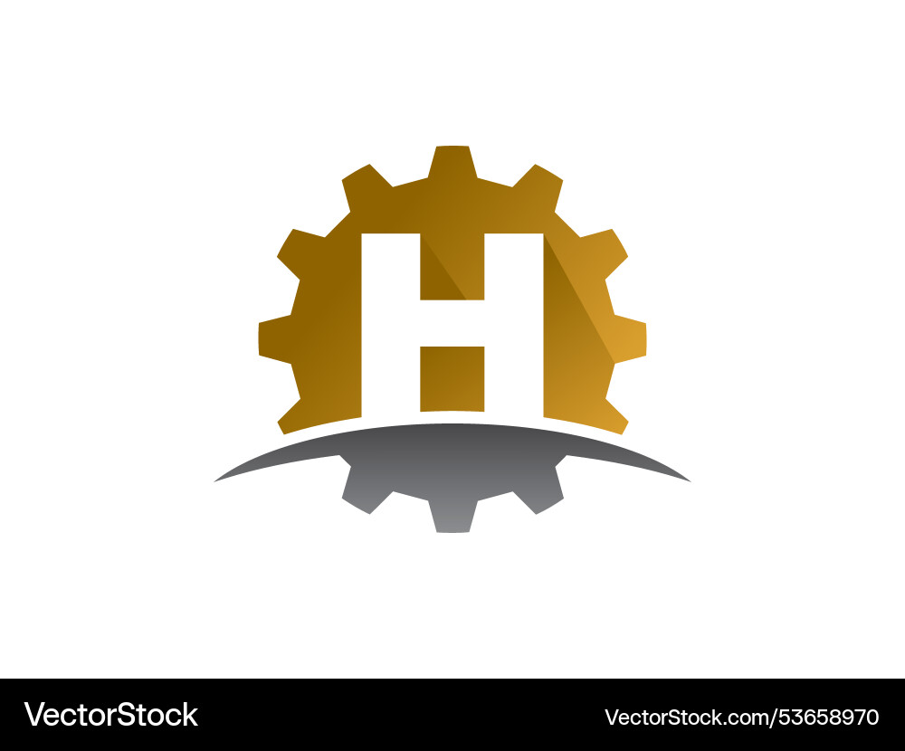 Buchstaben h Getriebetechnologie Logo oder Symbolvorlage Buchstaben h Getriebetechnologie Logo oder Symbolvorlage vektorbild