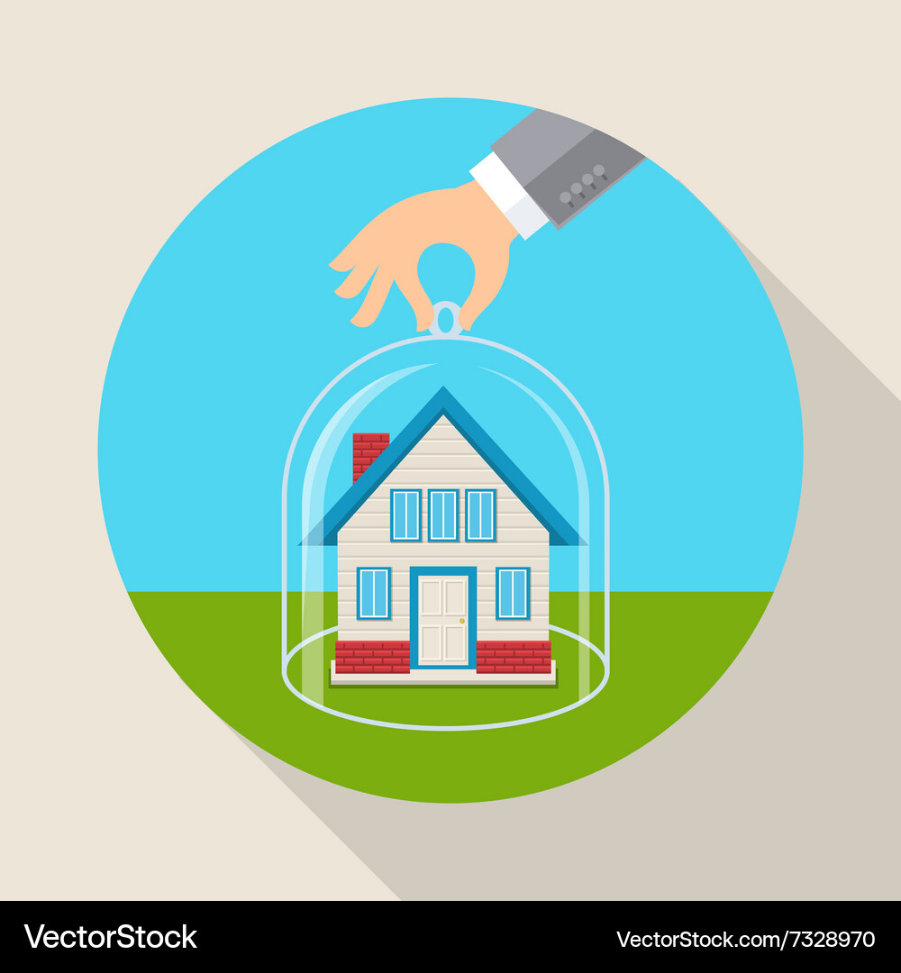 Concept for saving property Vector Image