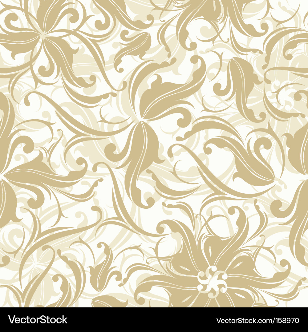Elegant Floral Seamless Texture Vector Image