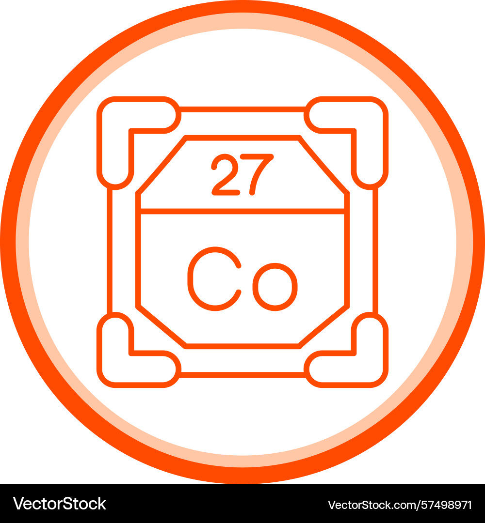 27 cobalt icon Vector Image