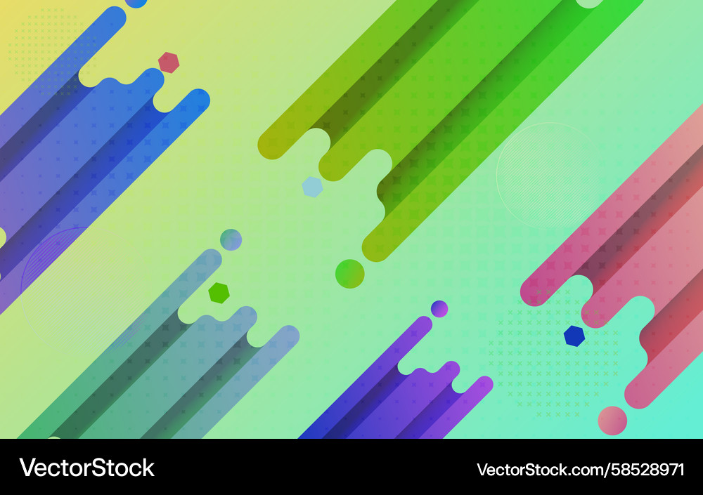 Abstract Colorful Gradient Background Vector Image