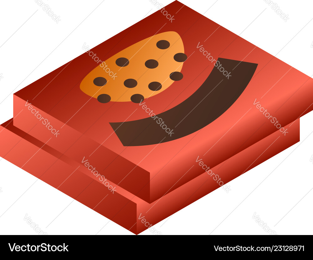 Chocolate box stack icon isometric style Vector Image
