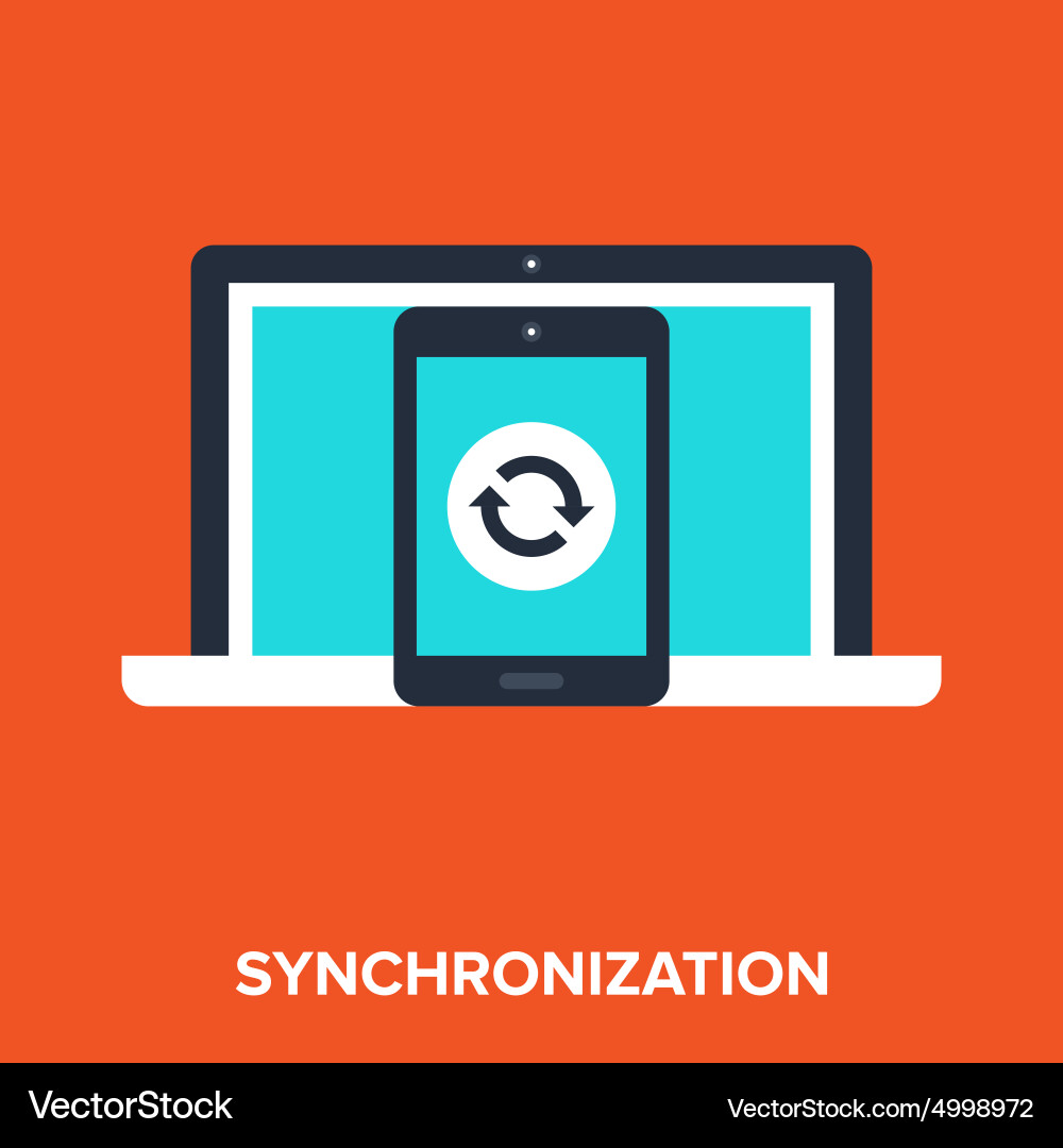 Data Synchronization Vector Image