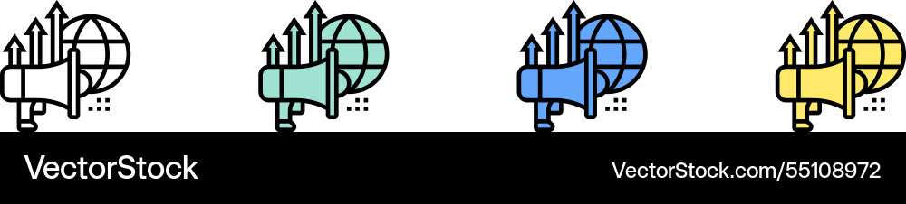 Entwickeln Icon Umriss grün blau und gelb Entwickeln Icon Umriss grün blau und gelb vektorbild