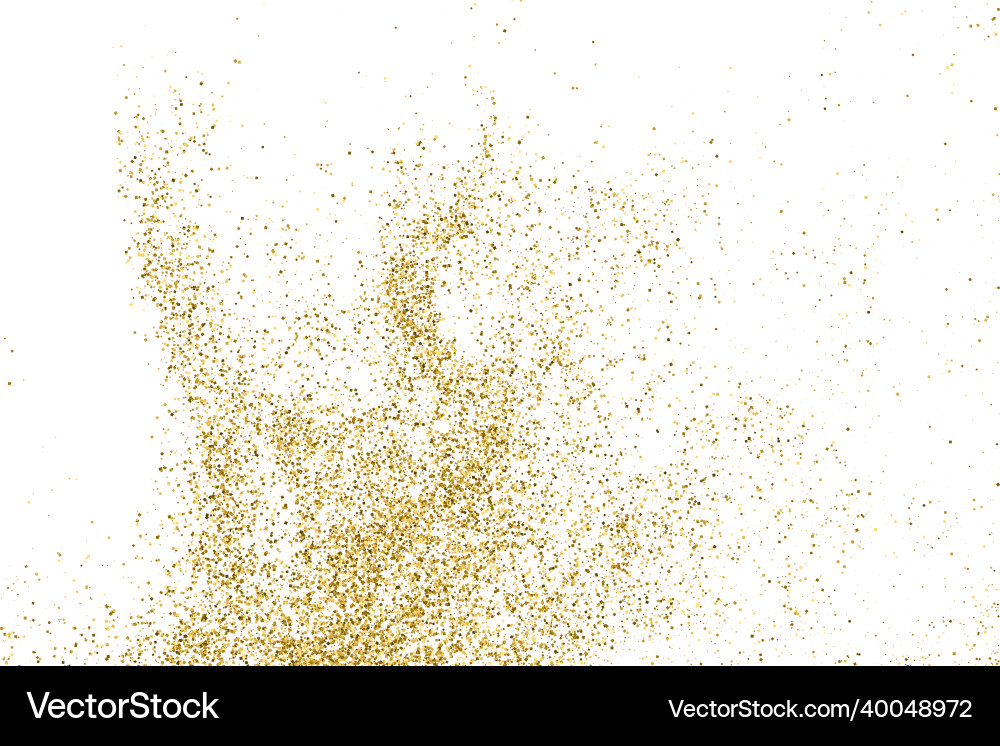 Gold glitter texture vector image