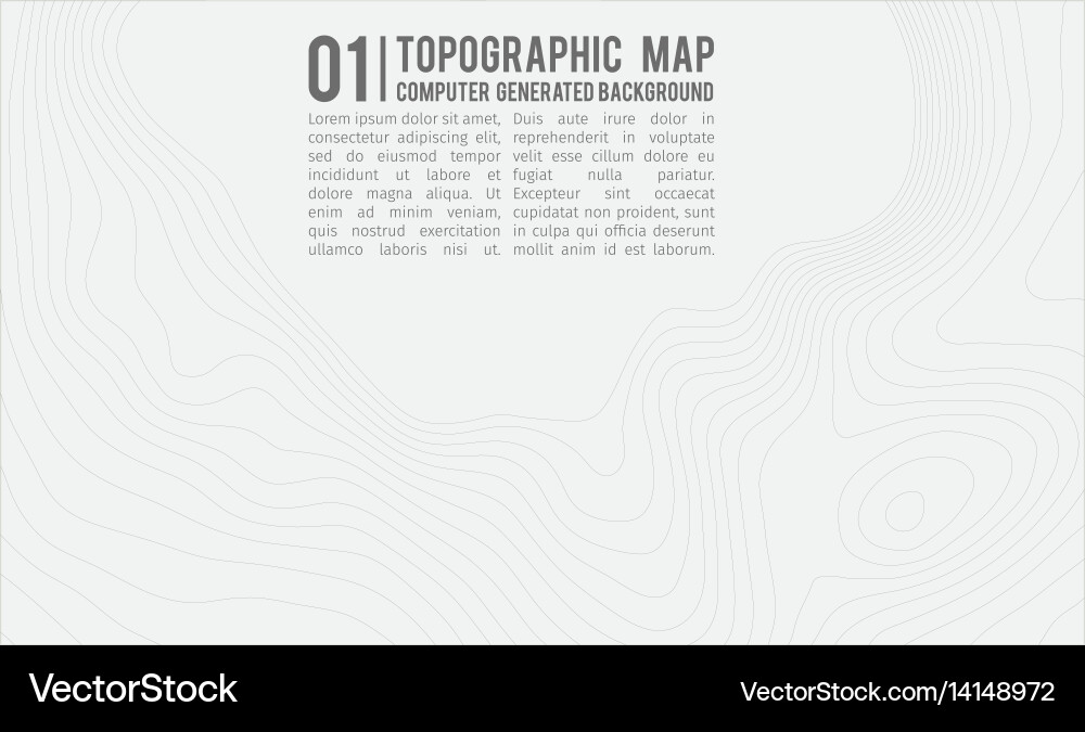 Topographic map background with space for copy vector image