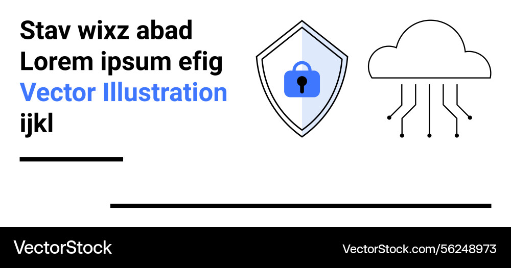 Cloud computing security with data protection Cloud computing security with data protection vector image