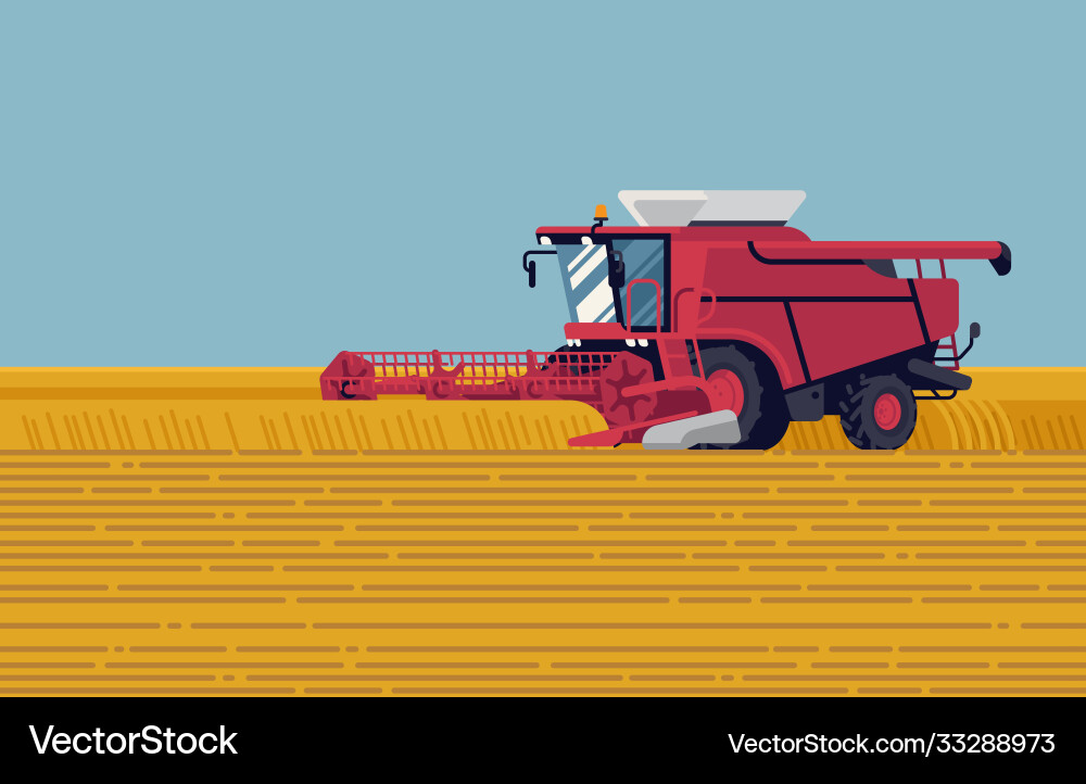 Cooles flaches Konzept Design auf arable eingereichte Ernte Cooles flaches Konzept Design auf arable eingereichte Ernte vektorbild