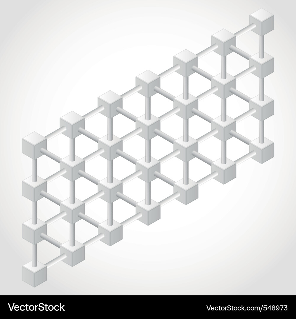 Fractured Geometric Illusion Vector Image