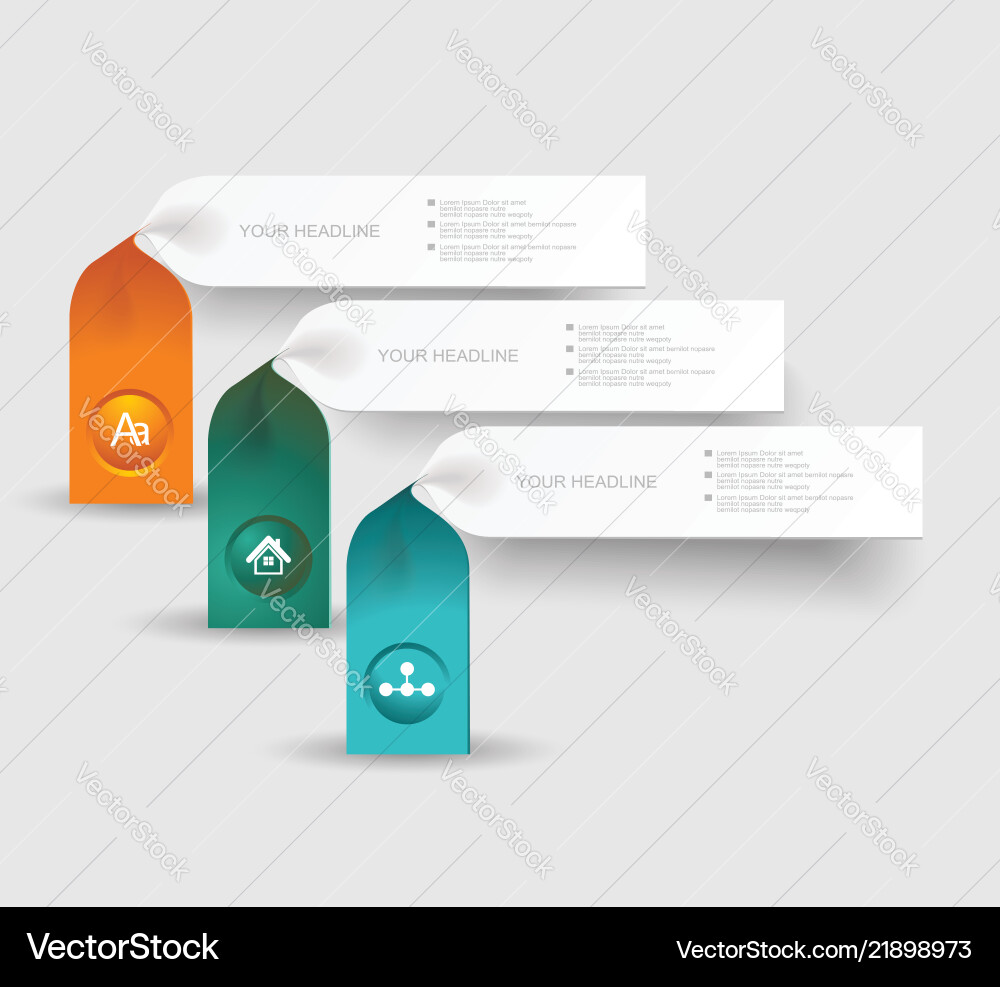 Option banners can be used for price list widget Option banners can be used for price list widget vector image