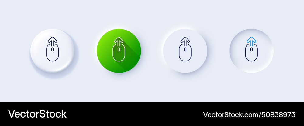Swipe up mouse line icon scrolling arrow sign Swipe up mouse line icon scrolling arrow sign vector image