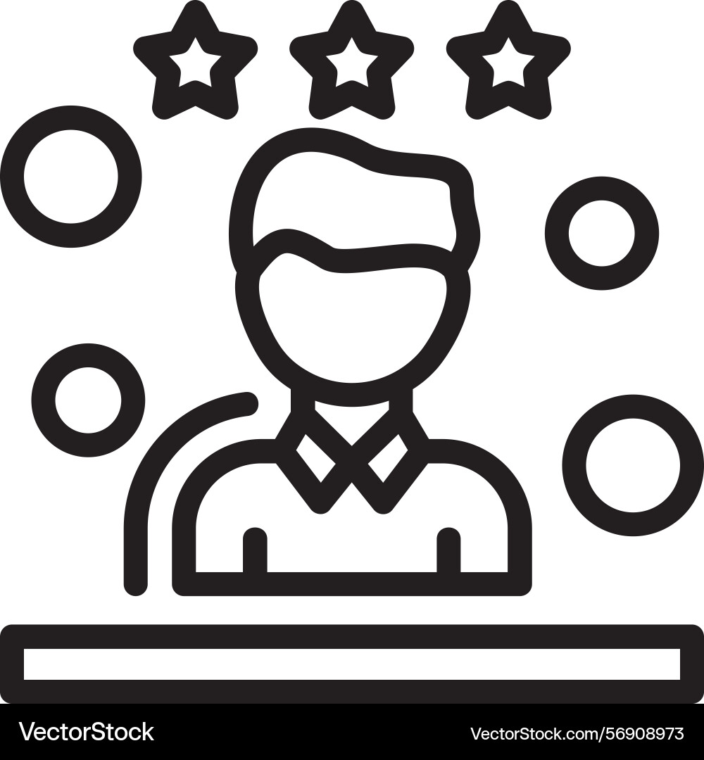 User experience linear style icon design Vector Image