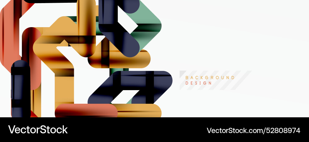 Abstract background - colorful lines composition Abstract background - colorful lines composition Vector Image