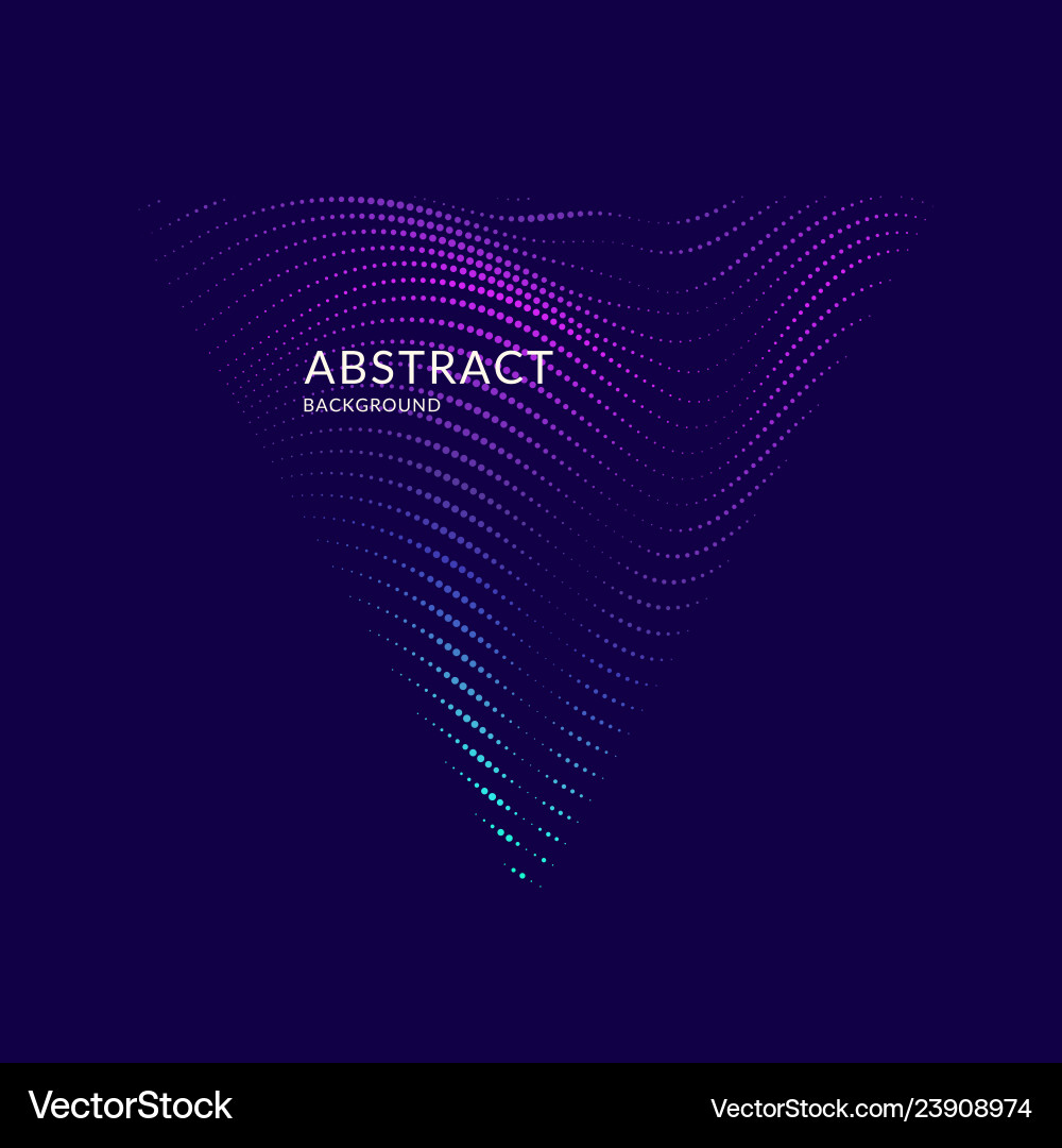 Abstract background with dynamic waves vector image