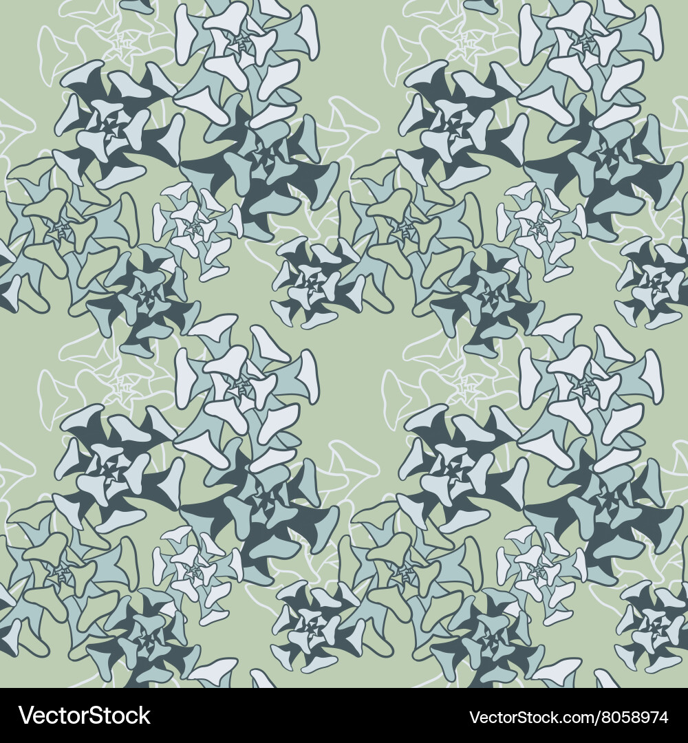 Abstract seamless pattern with succulentes vector image