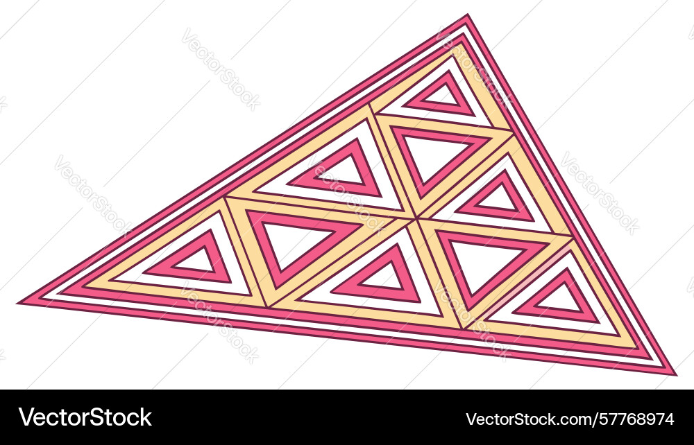 Modern geometric triangular pattern for dynamic vector image