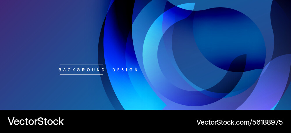 Abstract blue design overlapping circles create Abstract blue design overlapping circles create Vector Image
