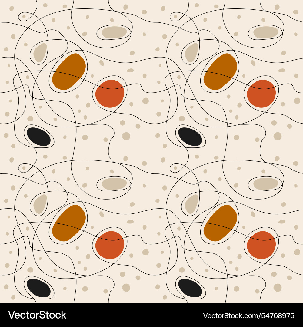 Abstract pattern of spots and lines Vector Image