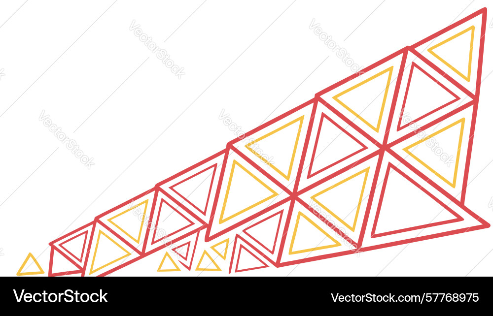 Abstract triangular pattern border Vector Image