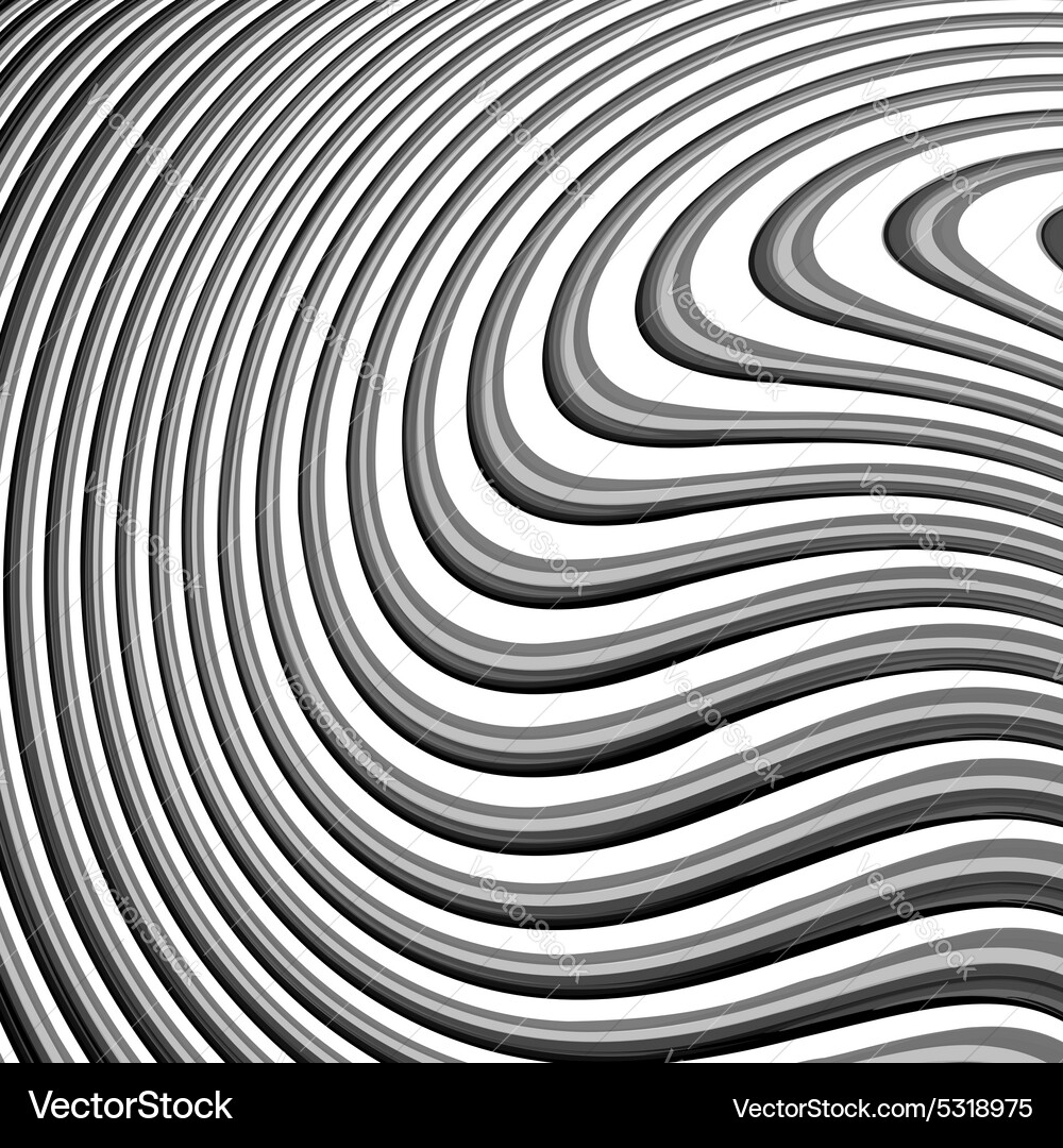 Design monochrome parallel waving lines background Vector Image