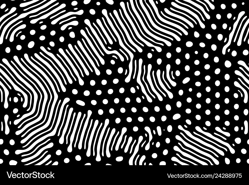 Diffusion Pattern - Organic Lines vector image