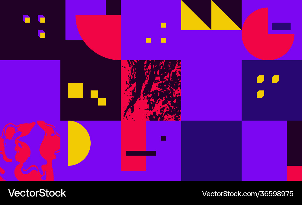 Pattern with abstract geometric shapes Pattern with abstract geometric shapes vector image