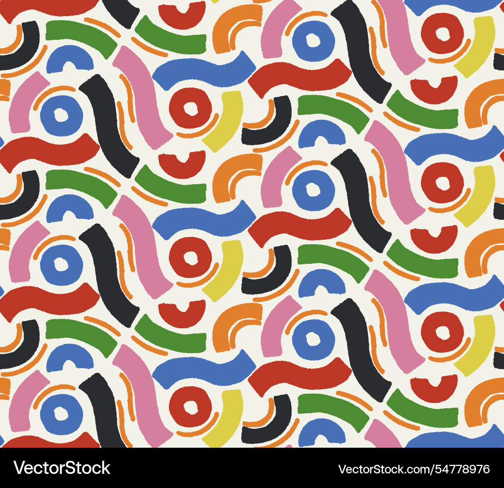 Abstract pattern consisting of the same type Vector Image