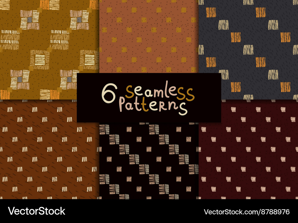 Abstract seamless patterns Vector Image
