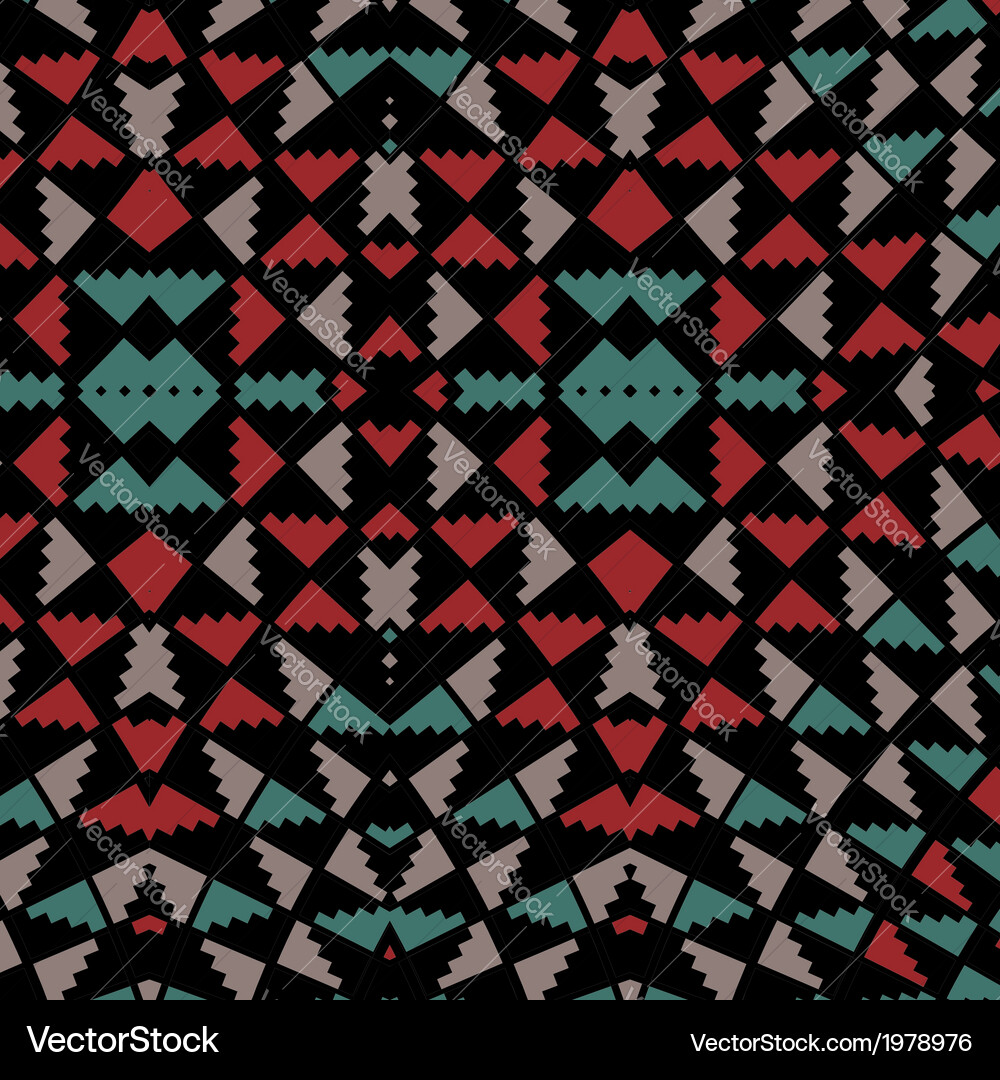 Ancient Aztec Pattern Background Vector Image