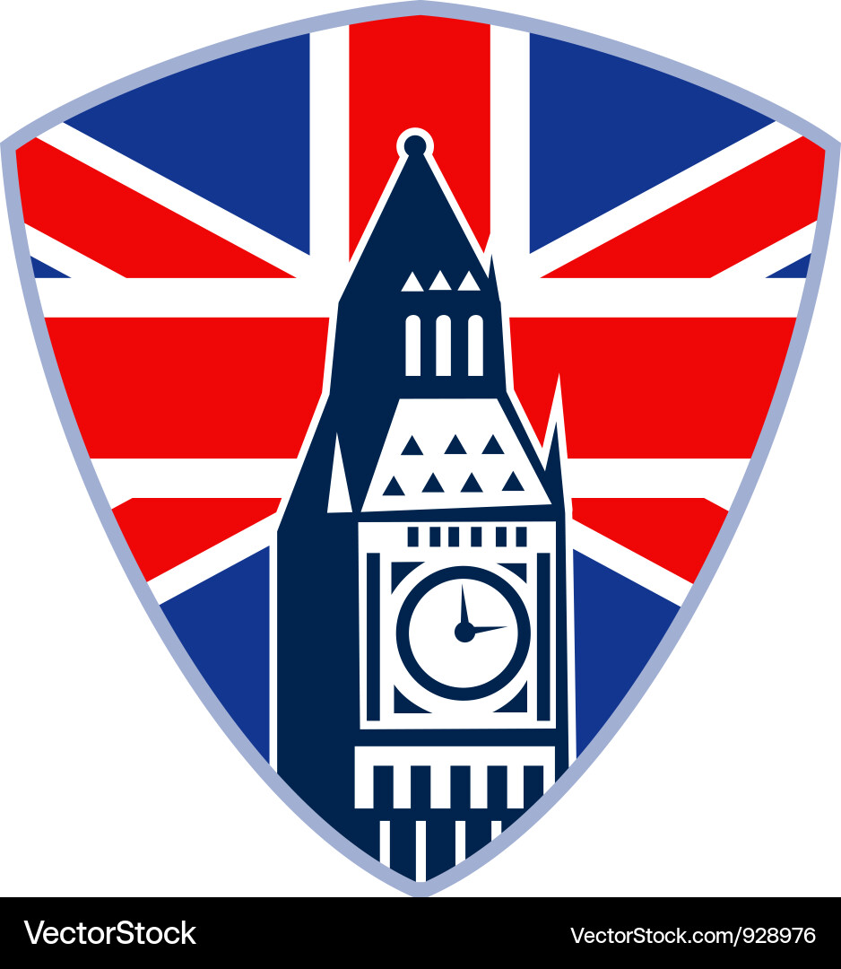 British Sprinter Shield vector image
