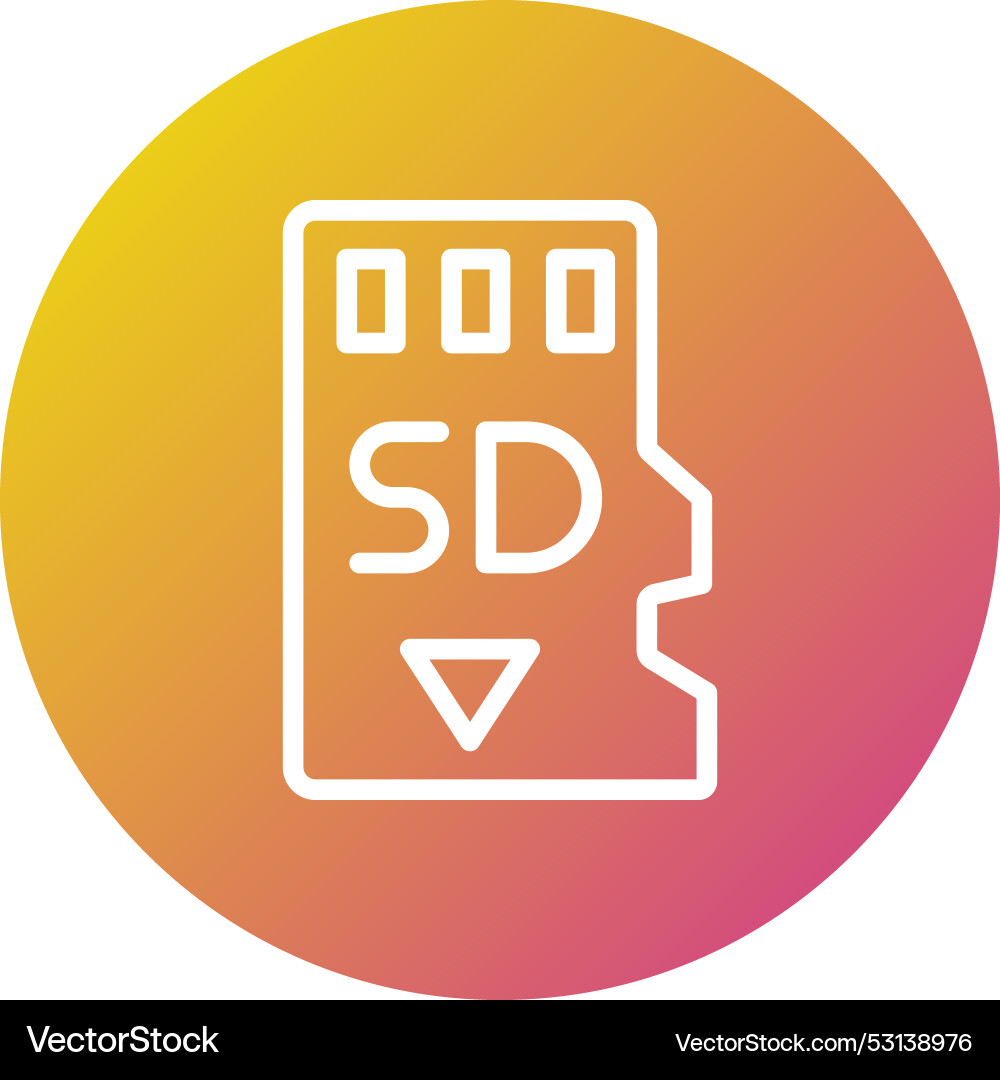 Memory card icon design Vector Image