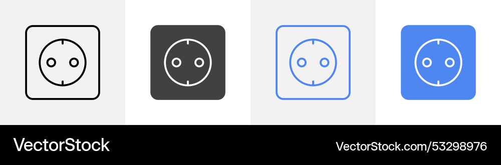 Switch board icon set use for web ui or app Vector Image