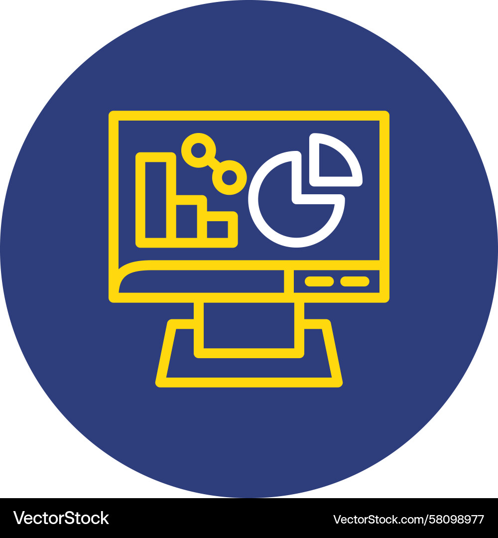 Custom Metrics Circle Chart Vector Image