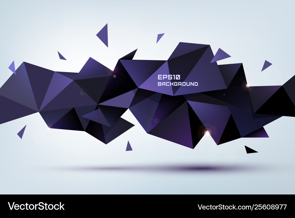 Dynamic Geometric Triangular Background vector image