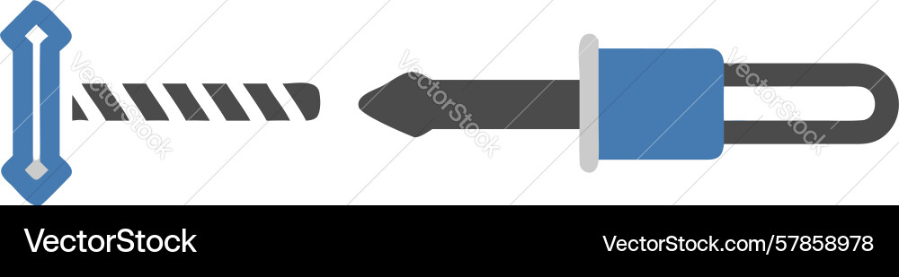 Bolt and nut secure connection icon design Vector Image