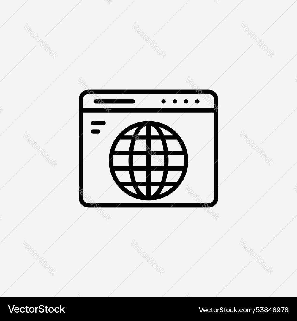Browser icon set Browser icon set Vector Image