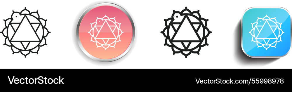 Knowledge icon thin linear regular and button vector image