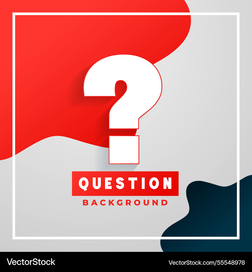 Q and a query concept background for social talk vector image