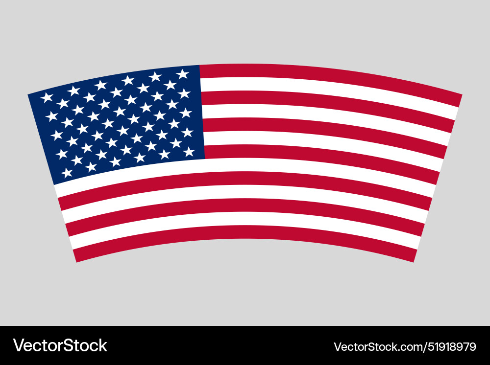 American flag Royalty Free Vector Image - VectorStock