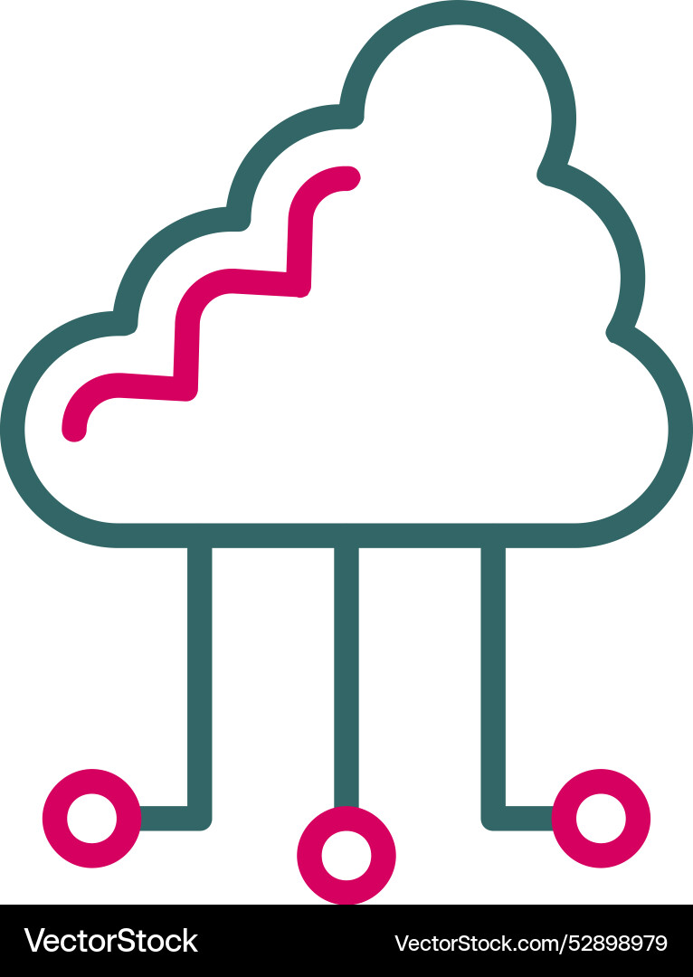 Cloud computing icon design vector image