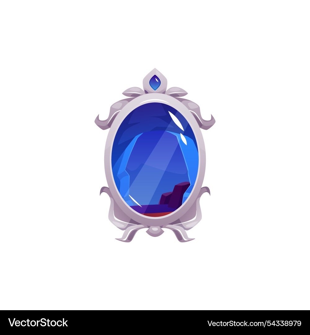 Hand mirror with floral silver ornate frame – Royalty-Free Vector |  VectorStock, image size:1000x1080