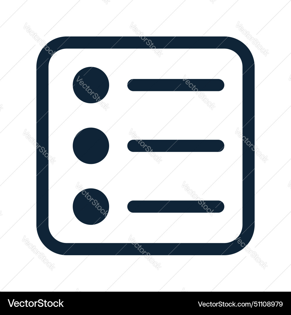 Main menu symbol ui web icon list or catalog Main menu symbol ui web icon list or catalog vector image