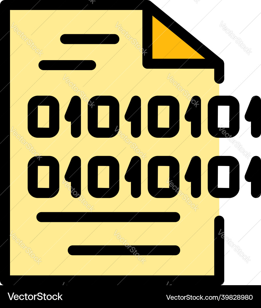 Code interface icon color outline Code interface icon color outline vector image