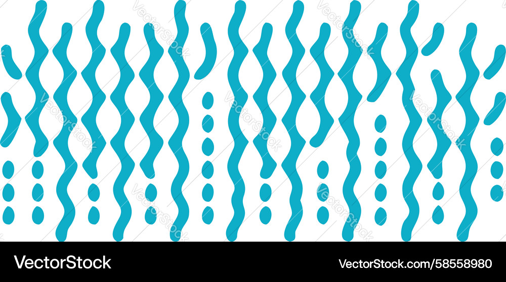 Cyan Raindrop Pattern Vector Image
