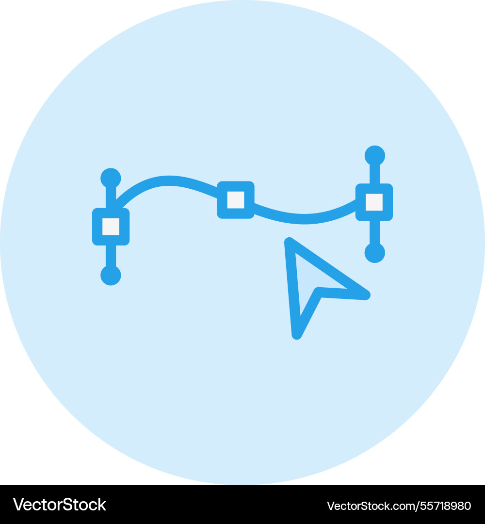 Path point icon design Vector Image